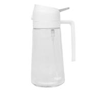 Générique Bouteille Distributrice d'Huile - Vaporisateur Transparent à Large Angle - Flacon Pulvérisateur pour Huiles | Distributeur 2-en-1 pour Sauce Soya avec Grand Goulot de Remplissage - Récipie