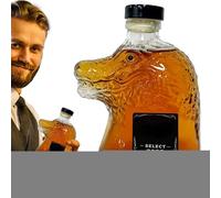 Générique Bouteille En Verre Pour Alcools,Bouteille Crocodile Pour Boissons - Récipient Multifonction Pour Cocktails Maison, Vinaigre, Eau, Huile, Vin, Sodas Et Liqueurs