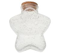 Générique Bouteille Lumineuse de Vœux Verre Transparent Petite Bouteille Sensorielle DIY Pot de Stockage Pratique et Portable Accessoire Photo Polyvalent