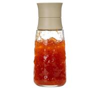Générique Bouteilles à jus Avec couvercles, en verre transparent et vides