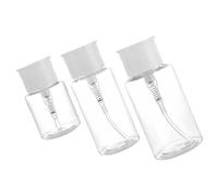 Générique Bouteilles Rechargeables Bouteilles Solides Réutilisables en Pp Transparentes Lot de 3 150ml pour Visage et Mains pour Voyage et Déplacement