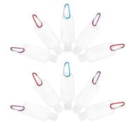 Générique Bouteilles Rechargeables de 50ml Flacons de Lotion Étanches en Petg Lot de 10 avec Crochet sans Odeur Couleur Aléatoire pour Voyage D'affaires et Usage Portable