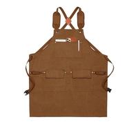 Générique Boutique Tablier de travail - Cross Back Strap Utility Garment for Carpentry, Woodworks with Protective Fonction, Craft Smock for Men and Women, Cotton Blend, Gift Packaging, Bleu