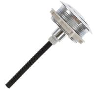 Générique Bouton Chasse D'eau Rond en Abs Argenté, Facile à Installer et Résistant à L'usure, Accessoire pour Réservoir de Toilettes Adapté aux Hôtels et Bureaux Style Plusieurs styles