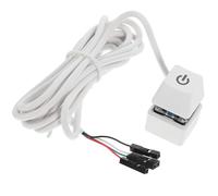 Générique Bouton d'Alimentation Externe PC Câble 165 M Interrupteur LED Intégré pour Démarrage à Distance Compatible Ordinateur de Bureau pour Bureaux et Cafés Couleur Couleur Aléatoire