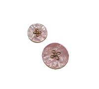 Générique Bouton de Couture en Gros 18/22MM, Fournitures d'artisanat de vêtements, Conception Fantaisie, Couleur Ronde, 5 Couleurs, Bouton de poignée, Autocollants de Bricolage(Pink,22mm 6pcs)