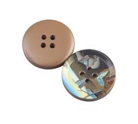 Générique Bouton de Peinture à l'huile d'art Circulaire à 4 Trous for vêtements, Chemise, Costume, Veste tricotée, Denim, Bouton en résine, Couture, Accessoires décoratifs(Type-H,22MM 5pcs)