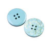 Générique Bouton de Peinture à l'huile d'art Circulaire à 4 Trous for vêtements, Chemise, Costume, Veste tricotée, Denim, Bouton en résine, Couture, Accessoires décoratifs(Type-B,22MM 5pcs)