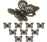 Générique Bouton en alliage pour armoire papillon - Lot de 10 poignées - Style élégant - Montage facile - Convient pour commode et armoire de maison