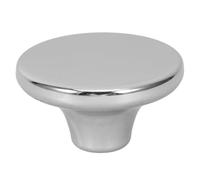 Générique Bouton Forme Classique en Acier Inoxydable Argenté Diamètre 17mm Protège les Brûlures pour Poignée de Couvercle de Casserole