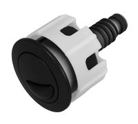 Générique Bouton-poussoir de Toilette Structure Simple en Abs Noir Rond Double Commande Accessoire Wc Moderne pour Chasse D'eau de Réservoir de Salle de Bain