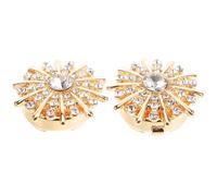 Générique Boutons de Manchette en Alliage à Cristaux, 1 Paire Décorative pour Chemisiers Femmes, Couvre-boutons Amovibles Élégants, Accessoires Bijoux Féminins, Réunions et Mariages, Design