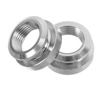 Générique Boutons de Sangle de Guitare Acoustique en Laiton Argenté 2pcs Adaptateurs et Design Élégant pour Performances Live et Enregistrements
