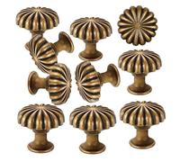 Générique Boutons De Tiroir 10 Pièces - Poignée De Cuisine | Zinc Antique Rond Pour Rénovation Armoire Salle De Bain Dressing Placard Séjour