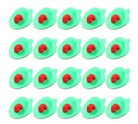 Générique Boutons en Plastique Rouge Accessoires pour Loisirs Créatifs et Fabrication Manuelle Forme Fraise Lot de 100 pour Couture et Tricot