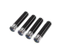 Générique Boutons Verrou Portière pour Voiture - Cache Goupille Sécurité Fibre Carbone - 3.7 x 1 cm Pour Poignée De Serrure De Porte | Pour Hommes Conducteurs Intérieur Automobile SUV