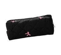 Générique Bow Tie Pencil Case, Large Capacity Zipper Pouch, Desk Cosmetics Organizer, Long Lasting Fabric and Versatile for Middle and Primary School Stationery, 8.07x2.56x3.35 inches