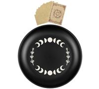 Générique Bowl De Prière, Plateau De Prière Rond Offrant Bol, Une De Lune De Phase, Une Utilisation Polyvalente, Un Style Vintage, Un Design Inspiré De La Lune, 14x14x1,5 Cm, Pour La Méditation