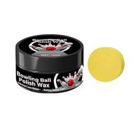 Générique Bowling Ball Pòlish - 2 inch Cleaning Wax Kit | 100g Bowling Polishing Wax - Śurface Shine Restore Cleaner with Sponge for Dirt Removal Maintenance Indoor Outdoor Training Use