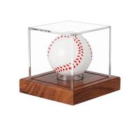 Générique Box | Showcase Autograph Ball Box | UV Protected Wood Base Case for Official Size,Multi Uses,Case Perfectly Displays The, Giving You A of The from All Angles,