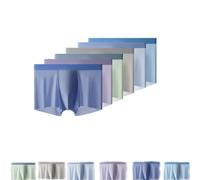 Générique Boxer Briefs Premium Silks pour Homme, sous-vêtements Respirants et sans Coutures, Confort Ultra (6pcs+e, 4XL（85-100kg)