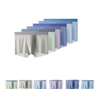 Générique Boxer Briefs Premium Silks pour Homme, sous-vêtements Respirants et sans Coutures, Confort Ultra (6pcs+a, 4XL（85-100kg)
