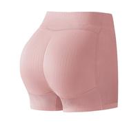 Générique Boxer en Latex pour Femmes, Culotte Boxer en Latex pour Fausses Fesses,Culotte de contrôle rembourrée sans Couture pour Les Femmes avec des Hanches Plates Confortable