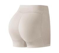 Générique Boxer en Latex pour Femmes, Culotte Boxer en Latex pour Fausses Fesses,Culotte de contrôle rembourrée sans Couture pour Les Femmes avec des Hanches Plates Confortable