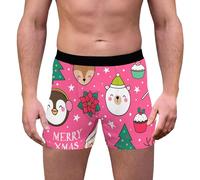 Générique Boxer Fantaisie pour Homme,Boxer Fin sous-vêtements Classiques Coupe Ample Parfait Rayures Douces et résistantes l'usure Idee Cadeau Amoureux Une Tenue décontractée