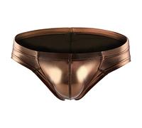 Générique Boxer Homme Respirant Confortable en Cuir Texturé Design U Bombé pour Hommes Parfait pour Quotidien(Coffee, XL)