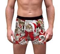 Générique Boxer pour Homme,sous-vêtements Extensibles sous-vêtements Classiques Absorbant la Transpiration Rayures Douces et résistantes l'usure Taille Grande Confortable Quatre Saisons Applicables