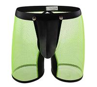 Générique Boxer Sexy Homme en Mesh Pantalons Transparents Lingerie Sexy sous-Vêtements Slip en Dentelle pour Homme Taille Basse Culotte Respirante Jockstrap String Transparent