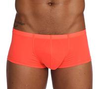 Générique Boxer Sexy Homme - sous-vêtements en Soie Culottes Pantalons Souliers Culottes Hommes Solides sous-vêtements pour Hommes (Orange XXL)
