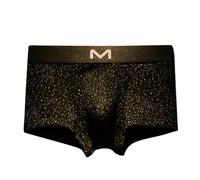 Générique Boxer Shorts Hommes - sous-vêtements pour Hommes Short en Coton étoile à Tendance d'été personnalité Quatre Short et Respirant (Black L)