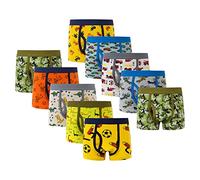 Générique Boxers 5-pack 2 à 12 ans garçons bébé enfants sous-vêtements coton sous-vêtements confortables mignon dessin animé motif boxer (Gris, 6-7 ans)