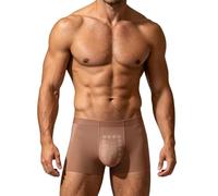 Générique Boxers Culotte Triangle Transparente en Respirante à Motifs pour Plus de Confort et de Maintien (Brown, XXL)