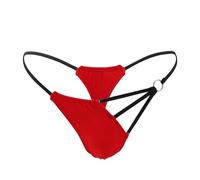 Générique Boxers Homme, String Sensuel pour Homme en Dentelle Ajourée Bretelles Spaghetti Dos Découvert Coupe Basse Idéal Cadeau Saint-Valentin