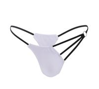 Générique Boxers Homme, String Sensuel pour Homme en Dentelle Ajourée Bretelles Spaghetti Dos Découvert Coupe Basse Idéal Cadeau Saint-Valentin