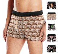 Générique Boxers Personnalisés avec Photo de Visage, Cadeau Unique pour Mari et Petit ami à la Saint-Valentin et Anniversaires