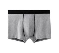 Générique Boxers Sexy Homme,Boxers Grande Taille Short pour Gros Gars Respirant sans Couture 3D Sexy pour Jeunes Boxers à Quatre Coins (Grey, XL)
