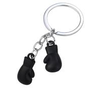 Générique Boxing Keychain - 3.38in 3D Metal Keychains | 3D Metal Bag Charm For Backpack, Zinc Alloy 1-Pack, Lightweight Sport Charm For Party Favors, Gold Silver MMA Keyring.