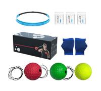 Générique Boxing Training React Ball,Punching Reaction Fitness - Convenient Boxing React Ball with Silicone Headband,for Sports Enthusiast Men Women Beginners Teens Living Room Travel Dormitory Gym