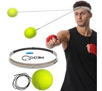 Générique Boxing Training Reflex Ball, Wearable Fitness Equipment, Fun Versatile Boxing Training Ball with Headband, Concentration Development Tool for Dormitory Gym Men Women Beginners Teens