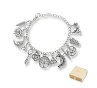 Générique Bracelet À Breloques Sorcières Vintage, Bijoux Boho Gothiques Célestes Réglables Légers, Bracelet Boho Gothique Céleste Lune Soleil Arbre De Vie Pour La Cérémonie De Bal De Promo