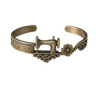 Générique Bracelet à motif machine à coudre, design vintage machine à coudre et mètre ruban pour couturières, quilteuses et costumières (1 PC)