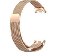 Générique Bracelet Acier Inoxydable Pour Montre ConnectéE Xiaomi ModèLes 8/9/10, Bracelet MéTallique De Rechange En Maille RéGlable, Accessoire Confortable Pour Tracker D’Activité