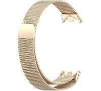 Générique Bracelet Acier Inoxydable Pour Montre ConnectéE Xiaomi ModèLes 8/9/10, Bracelet MéTallique De Rechange En Maille RéGlable, Accessoire Confortable Pour Tracker D’Activité