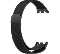Générique Bracelet Acier Inoxydable Pour Montre ConnectéE Xiaomi ModèLes 8/9/10, Bracelet MéTallique De Rechange En Maille RéGlable, Accessoire Confortable Pour Tracker D’Activité