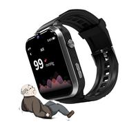 Générique Bracelet Alarme Personne Âgée Montre Connectée avec Détecteur de Chute, Traceur GPS, Bracelet Connecté SOS et Alarme Chute pour Personnes Atteintes de Démence et D'Alzheimer