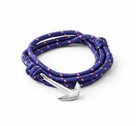 Générique Bracelet Ancre Marine pour Homme - Corde de Survie Tressée Réglable - Style Nautique & Minimaliste - Cadeau Bijou Masculin (Violet)